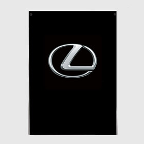 Постер с принтом Lexus в Рязани, 100% бумага
 | бумага, плотность 150 мг. Матовая, но за счет высокого коэффициента гладкости имеет небольшой блеск и дает на свету блики, но в отличии от глянцевой бумаги не покрыта лаком | brand | car | japan | lexus | logo | toyota motor | автомобиль | лексус | логотип | марка | япония