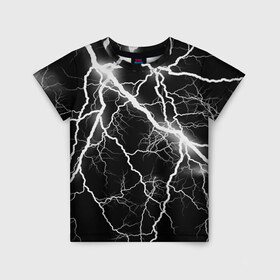 Детская футболка 3D с принтом Энергия в Рязани, 100% гипоаллергенный полиэфир | прямой крой, круглый вырез горловины, длина до линии бедер, чуть спущенное плечо, ткань немного тянется | молния | черно белый | черный