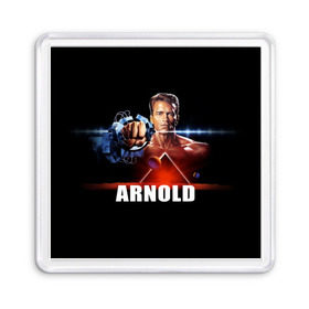 Магнит 55*55 с принтом Arnold в Рязани, Пластик | Размер: 65*65 мм; Размер печати: 55*55 мм | Тематика изображения на принте: arnold schwarzenegger | cinema | movie | актёр | арнольд шварценеггер | блокбастер | боевик | звезда | кино | киногерой