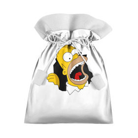 Подарочный 3D мешок с принтом The Simpsons в Рязани, 100% полиэстер | Размер: 29*39 см | гомер | крик | симпсоны | спрингфилд