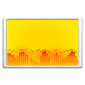 Магнит 45*70 с принтом Эквалайзер звука в Рязани, Пластик | Размер: 78*52 мм; Размер печати: 70*45 | color | colour | light | lights | shine | блеск | желтый | свет | солнечный свет