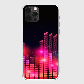 Чехол для iPhone 12 Pro Max с принтом Equalizer light в Рязани, Силикон |  | color | colour | glim | glow | light | lights | shine | world