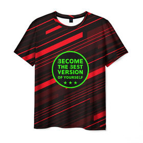 Мужская футболка 3D с принтом Спорт Мотивация в Рязани, 100% полиэфир | прямой крой, круглый вырез горловины, длина до линии бедер | crossfit | движение | мотивация | тренажерный зал | тренировка | фитнес