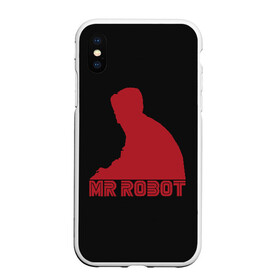 Чехол для iPhone XS Max матовый с принтом Mr Robot в Рязани, Силикон | Область печати: задняя сторона чехла, без боковых панелей | mister | robot | мистер робот