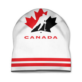Шапка 3D с принтом TEAM CANADA в Рязани, 100% полиэстер | универсальный размер, печать по всей поверхности изделия | 2017 | canada | team | teamcanada | канада | мира | россия | хоккей | чемпионат | чм2017