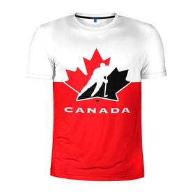 Мужская футболка 3D спортивная с принтом TEAM CANADA в Рязани, 100% полиэстер с улучшенными характеристиками | приталенный силуэт, круглая горловина, широкие плечи, сужается к линии бедра | 2017 | canada | hochey | team | teamcanada | канада | мира | россия | хоккей | чемпионат | чм2017