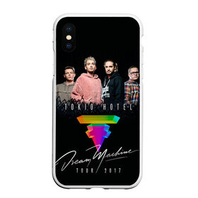 Чехол для iPhone XS Max матовый с принтом Tokio Hotel в Рязани, Силикон | Область печати: задняя сторона чехла, без боковых панелей | Тематика изображения на принте: 2017 | dream machine | tokio hotel | билл каулитц | георг листинг | густав шефер | токийский отель | том каулиц