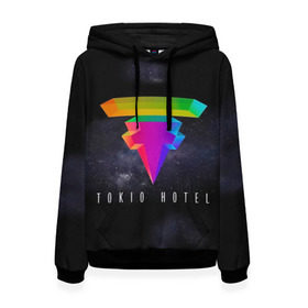 Женская толстовка 3D с принтом Tokio Hotel в Рязани, 100% полиэстер  | двухслойный капюшон со шнурком для регулировки, мягкие манжеты на рукавах и по низу толстовки, спереди карман-кенгуру с мягким внутренним слоем. | 2017 | dream machine | tokio hotel | билл каулитц | георг листинг | густав шефер | токийский отель | том каулиц