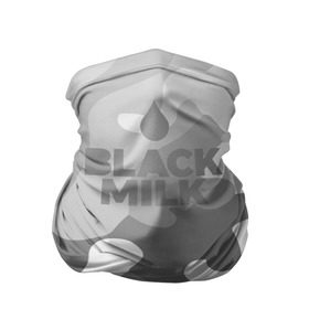 Бандана-труба 3D с принтом Black Milk Серый Камуфляж в Рязани, 100% полиэстер, ткань с особыми свойствами — Activecool | плотность 150‒180 г/м2; хорошо тянется, но сохраняет форму | Тематика изображения на принте: black milk | camo | camouflage | gray | pattern | камо | кмуфляж | серый | узор | черное молоко