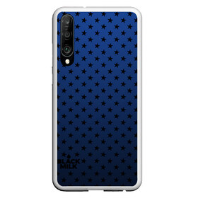 Чехол для Honor P30 с принтом Black Milk Blue Stars в Рязани, Силикон | Область печати: задняя сторона чехла, без боковых панелей | Тематика изображения на принте: blue | star | stars | звёздная | звезды | синие звезды