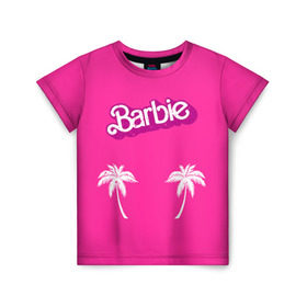 Детская футболка 3D с принтом Barbie пальмы в Рязани, 100% гипоаллергенный полиэфир | прямой крой, круглый вырез горловины, длина до линии бедер, чуть спущенное плечо, ткань немного тянется | badgirl | barbie | beach party | beaches | bride | crew | girl | girlfriends | henparty | pink | power | princess | real girls | superbride | team | девичник | для влюбленных | для подруг | замуж | море | невеста | отдых | пляж | пляжная вечеринка | подру