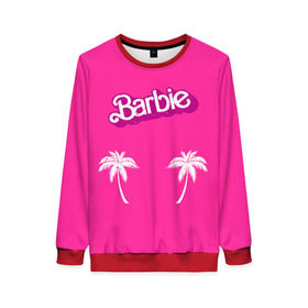 Женский свитшот 3D с принтом Barbie пальмы в Рязани, 100% полиэстер с мягким внутренним слоем | круглый вырез горловины, мягкая резинка на манжетах и поясе, свободная посадка по фигуре | badgirl | barbie | beach party | beaches | bride | crew | girl | girlfriends | henparty | pink | power | princess | real girls | superbride | team | девичник | для влюбленных | для подруг | замуж | море | невеста | отдых | пляж | пляжная вечеринка | подру
