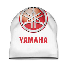 Шапка 3D с принтом Yamaha в Рязани, 100% полиэстер | универсальный размер, печать по всей поверхности изделия | Тематика изображения на принте: brand | car | japanese | logo | motorcycle | sign | yamaha | автомобиль | знак | логотип | марка | мотоцикл | ямаха | японская