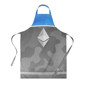 Фартук 3D с принтом Black Milk Ethereum - Эфириум в Рязани, 100% полиэстер | общий размер — 65 х 85 см, ширина нагрудника — 26 см, горловина — 53 см, длина завязок — 54 см, общий обхват в поясе — 173 см. Принт на завязках и на горловине наносится с двух сторон, на основной части фартука — только с внешней стороны | black milk | ethereum | etherium | litecoin | крипта | крипто | криптовалюта | лайткоин | майнер | майнинг | эфир