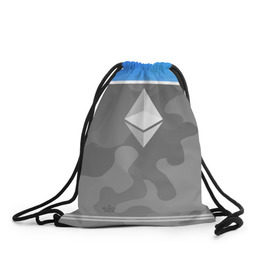 Рюкзак-мешок 3D с принтом Black Milk Ethereum - Эфириум в Рязани, 100% полиэстер | плотность ткани — 200 г/м2, размер — 35 х 45 см; лямки — толстые шнурки, застежка на шнуровке, без карманов и подкладки | black milk | ethereum | etherium | litecoin | крипта | крипто | криптовалюта | лайткоин | майнер | майнинг | эфир