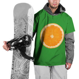 Накидка на куртку 3D с принтом Низкополигональный апельсин в Рязани, 100% полиэстер |  | lowpoly | polygonal | апельсин | зеленый | оранджевый | полигон | полигональный | полигоны | яркий