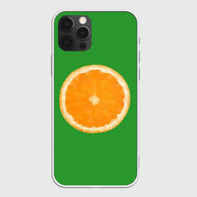 Чехол для iPhone 12 Pro Max с принтом Низкополигональный апельсин в Рязани, Силикон |  | lowpoly | polygonal | апельсин | зеленый | оранджевый | полигон | полигональный | полигоны | яркий