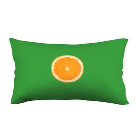 Подушка 3D антистресс с принтом Низкополигональный апельсин в Рязани, наволочка — 100% полиэстер, наполнитель — вспененный полистирол | состоит из подушки и наволочки на молнии | lowpoly | polygonal | апельсин | зеленый | оранджевый | полигон | полигональный | полигоны | яркий