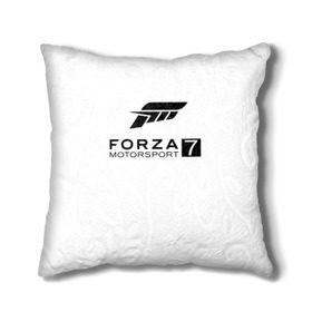 Подушка 3D с принтом FORZA 7 в Рязани, наволочка – 100% полиэстер, наполнитель – холлофайбер (легкий наполнитель, не вызывает аллергию). | состоит из подушки и наволочки. Наволочка на молнии, легко снимается для стирки | car | crew | dirt | flatout | grid | need | nfs | race | speed | гонки | машина | скорость