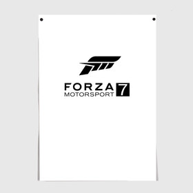 Постер с принтом FORZA 7 в Рязани, 100% бумага
 | бумага, плотность 150 мг. Матовая, но за счет высокого коэффициента гладкости имеет небольшой блеск и дает на свету блики, но в отличии от глянцевой бумаги не покрыта лаком | car | crew | dirt | flatout | grid | need | nfs | race | speed | гонки | машина | скорость