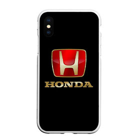 Чехол для iPhone XS Max матовый с принтом Honda в Рязани, Силикон | Область печати: задняя сторона чехла, без боковых панелей | авот | марка | машина | хонда
