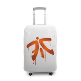 Чехол для чемодана 3D с принтом cs:go - Fnatic (White collection) в Рязани, 86% полиэфир, 14% спандекс | двустороннее нанесение принта, прорези для ручек и колес | cs go | fnatic | кс го | фнатик