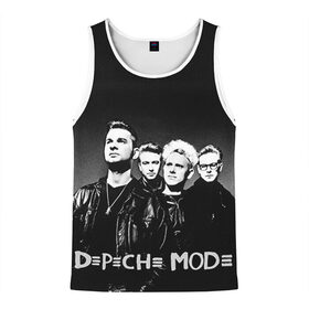 Мужская майка 3D с принтом Depeche mode в Рязани, 100% полиэстер | круглая горловина, приталенный силуэт, длина до линии бедра. Пройма и горловина окантованы тонкой бейкой | Тематика изображения на принте: альтернативный рок | вестник моды | винс кларк | депеш мод | депешмод | дэйв гаан | индастриал рок | мартин гор | синти поп | электроник рок | энди флетчер