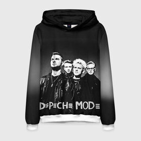 Мужская толстовка 3D с принтом Depeche mode в Рязани, 100% полиэстер | двухслойный капюшон со шнурком для регулировки, мягкие манжеты на рукавах и по низу толстовки, спереди карман-кенгуру с мягким внутренним слоем. | альтернативный рок | вестник моды | винс кларк | депеш мод | депешмод | дэйв гаан | индастриал рок | мартин гор | синти поп | электроник рок | энди флетчер