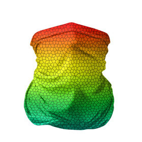 Бандана-труба 3D с принтом Радуга (Витражный Градиент) в Рязани, 100% полиэстер, ткань с особыми свойствами — Activecool | плотность 150‒180 г/м2; хорошо тянется, но сохраняет форму | Тематика изображения на принте: gradient | rainbow | витраж | градиент | радуга
