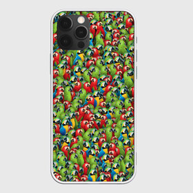 Чехол для iPhone 12 Pro Max с принтом Попугаи в Рязани, Силикон |  | ара | животные | паттрен | попугай | птицы | птички | текстура | тропики