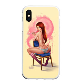 Чехол для iPhone XS Max матовый с принтом Pin Up Pop Art Girl в Рязани, Силикон | Область печати: задняя сторона чехла, без боковых панелей | Тематика изображения на принте: comics | girl | lollipop | pin up | pop art | арт | девочка | дизайн | конфетка | лолита | милая | мода | пафос | поп арт | сосательная | стиль | чупа чупс