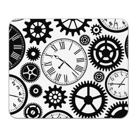 Коврик прямоугольный с принтом Время не ждет в Рязани, натуральный каучук | размер 230 х 185 мм; запечатка лицевой стороны | Тематика изображения на принте: время | часы