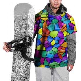 Накидка на куртку 3D с принтом Калейдоскоп в Рязани, 100% полиэстер |  | Тематика изображения на принте: 