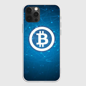 Чехол для iPhone 12 Pro с принтом Bitcoin Blue - Биткоин в Рязани, силикон | область печати: задняя сторона чехла, без боковых панелей | Тематика изображения на принте: bitcoin | ethereum | litecoin | биткоин | интернет | крипта | криптовалюта | лайткоин | майнинг | технологии | эфир