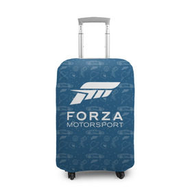 Чехол для чемодана 3D с принтом Forza Motorsport в Рязани, 86% полиэфир, 14% спандекс | двустороннее нанесение принта, прорези для ручек и колес | car | crew | dirt | flatout | grid | need | nfs | race | speed | гонки | машина | скорость