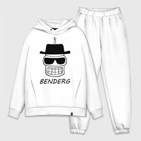 Мужской костюм хлопок OVERSIZE с принтом Benderg в Рязани,  |  | bender | breaking bad | futurama | бендер | во все тяжкие | зойдберг | космос | футурама