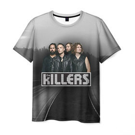 Мужская футболка 3D с принтом The Killers 9 в Рязани, 100% полиэфир | прямой крой, круглый вырез горловины, длина до линии бедер | the killers