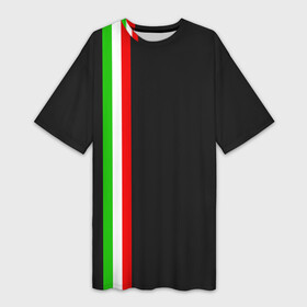 Платье-футболка 3D с принтом Black Milk Italiano в Рязани,  |  | flag | italian | италия | итальянский | страна | страны | триколор | флаг