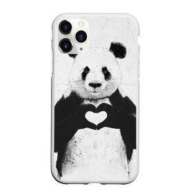 Чехол для iPhone 11 Pro матовый с принтом Panda heart в Рязани, Силикон |  | heart | panda | арт | клевый | красивый | панда | рисунок | сердце
