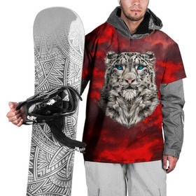 Накидка на куртку 3D с принтом Леопард в Рязани, 100% полиэстер |  | 3d | cat | арт | вечер | взгляд | закат | кот | кот хипстер | котёнок | котятки | котятушки | кошечки | кошка | леопард | мордочка | ночь