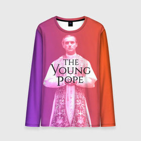 Мужской лонгслив 3D с принтом The Young Pope в Рязани, 100% полиэстер | длинные рукава, круглый вырез горловины, полуприлегающий силуэт | Тематика изображения на принте: young pope | джуд | лоу | молодой папа