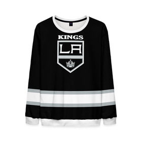 Мужской свитшот 3D с принтом Los Angeles Kings NHL в Рязани, 100% полиэстер с мягким внутренним слоем | круглый вырез горловины, мягкая резинка на манжетах и поясе, свободная посадка по фигуре | los angeles kings | nhl | спорт | хоккей