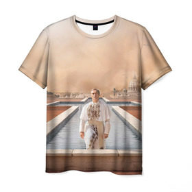 Мужская футболка 3D с принтом Италия в Рязани, 100% полиэфир | прямой крой, круглый вырез горловины, длина до линии бедер | young pope | джуд | лоу | молодой папа