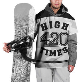 Накидка на куртку 3D с принтом High Times 420 Camo в Рязани, 100% полиэстер |  | camouflage | камо | камуфляж