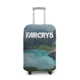 Чехол для чемодана 3D с принтом Far Cry 5 в Рязани, 86% полиэфир, 14% спандекс | двустороннее нанесение принта, прорези для ручек и колес | far cry | far cry 5 | фар край