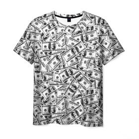 Мужская футболка 3D с принтом Benjamin Franklin $ в Рязани, 100% полиэфир | прямой крой, круглый вырез горловины, длина до линии бедер | Тематика изображения на принте: 3d | benjamin franklin | америка | богатство | валюта | денежные купюры | деньги | доллар | зеленые | сша | текстуры