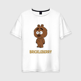 Женская футболка хлопок Oversize с принтом Malloy (Brickleberry) в Рязани, 100% хлопок | свободный крой, круглый ворот, спущенный рукав, длина до линии бедер
 | brickleberry | malloy