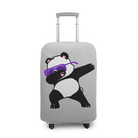 Чехол для чемодана 3D с принтом Panda в Рязани, 86% полиэфир, 14% спандекс | двустороннее нанесение принта, прорези для ручек и колес | Тематика изображения на принте: panda dab | животные | панда