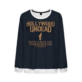 Мужской свитшот 3D с принтом Hollywood Undead в Рязани, 100% полиэстер с мягким внутренним слоем | круглый вырез горловины, мягкая резинка на манжетах и поясе, свободная посадка по фигуре | hollywood undead | голливудская нежить