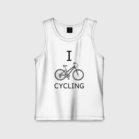 Детская майка хлопок с принтом I love cycling в Рязани,  |  | bicycle | bike | bmx | cycling | enjoy | i | like | love | moto | ride | rider | sport | байк | велик | вело | велосипед | велосипедист | ездить | зож | катать | кататься | лето | спорт | спортсмен